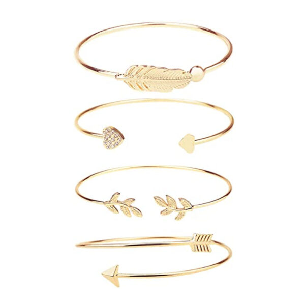 Gold Wire Wrap Cuff Bracelets