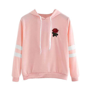 Pink Embroidered Sweatshirt