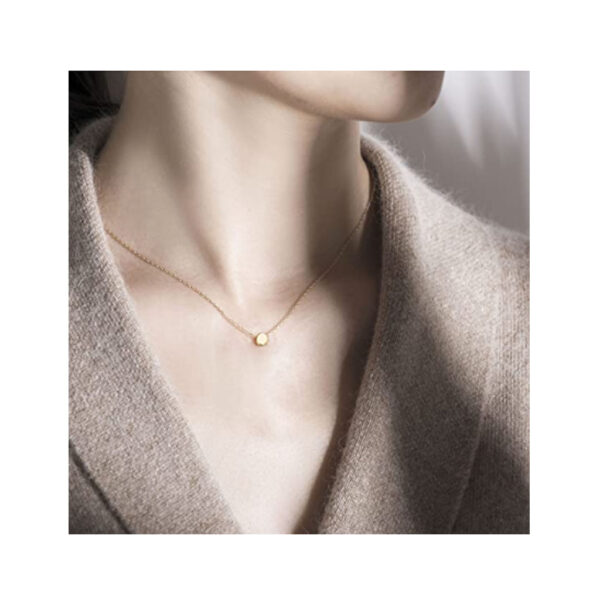 Tiny Dot Minimalist Gold Necklace